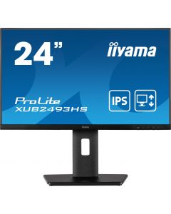 iiyama ProLite XUB2493HS-B5 24' IPS LCD Monitor with Height Adjust Stand