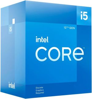 Intel Core i5-12400F CPU, 1700, 2.5 GHz (4.4 Turbo), 6-Core, 65W, 18MB Cache, Alder Lake, No Graphics