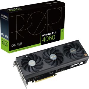 Asus ProArt RTX4060 OC, 8GB DDR6, HDMI, 3 DP, 2580MHz Clock, Overclocked, Compact SFF-Ready