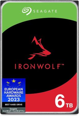 Seagate 3.5", 6TB, SATA3, IronWolf NAS Hard Drive, 5400RPM, 256MB Cache, 8 Drive Bays Supported, OEM