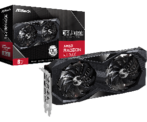 Asrock RX7600 Challenger 8GB OC, PCIe4, 8GB DDR6, HDMI, 3 DP, 2695MHz, Clock, Overclocked