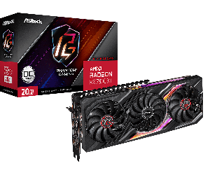 Asrock RX7900 XT Phantom Gaming 20G OC, PCIe4, 20GB DDR6, HDMI, 3 DP, 2450MHz Clock, RGB, Overclocked 