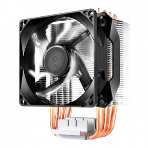 Cooler Master Hyper 411 Nano Heatsink & Fan, Intel & AMD Sockets, All Black, Direct Contact Tech, Aluminum Fins, 4 Heatpipes