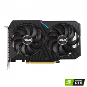 Asus DUAL RTX3060 V2 OC, PCIe4, 12GB DDR6, HDMI, 3 DP, 1867MHz Clock, RGB Lighting, Overclocked, LHR