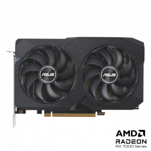 Asus DUAL RX7600 V2 OC, PCIe4, 8GB DDR6, HDMI, 3 DP, 2715MHz Clock, Overclocked