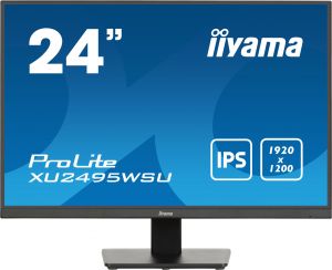 iiyama ProLite XU2495WSU-B7 computer monitor 61 cm (24') 1920 x 1200 pixels 4K Ultra HD LED Black