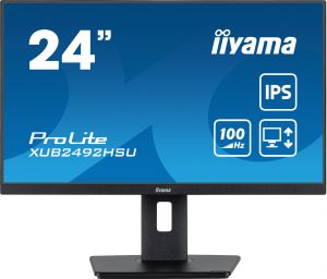 iiyama ProLite XUB2492HSU-B6 24' IPS 100Hz Full HD Display with Height Adjust Stand