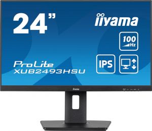 iiyama ProLite XUB2493HSU-B6 24' Full HD LED Display with Height Adjust Stand