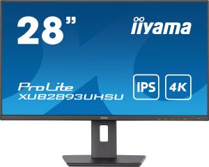 iiyama ProLite XUB2893UHSU-B5 28' IPS 4K Monitor with Height Adjust Stand